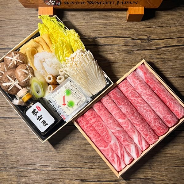 A5日本陸奧牛壽喜燒套餐 2人前 (特選赤身)